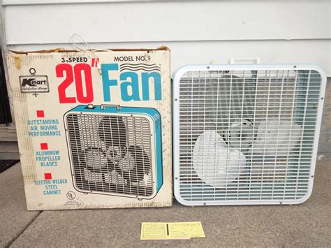 vintage kmart metal box fan|hand held fans kmart.